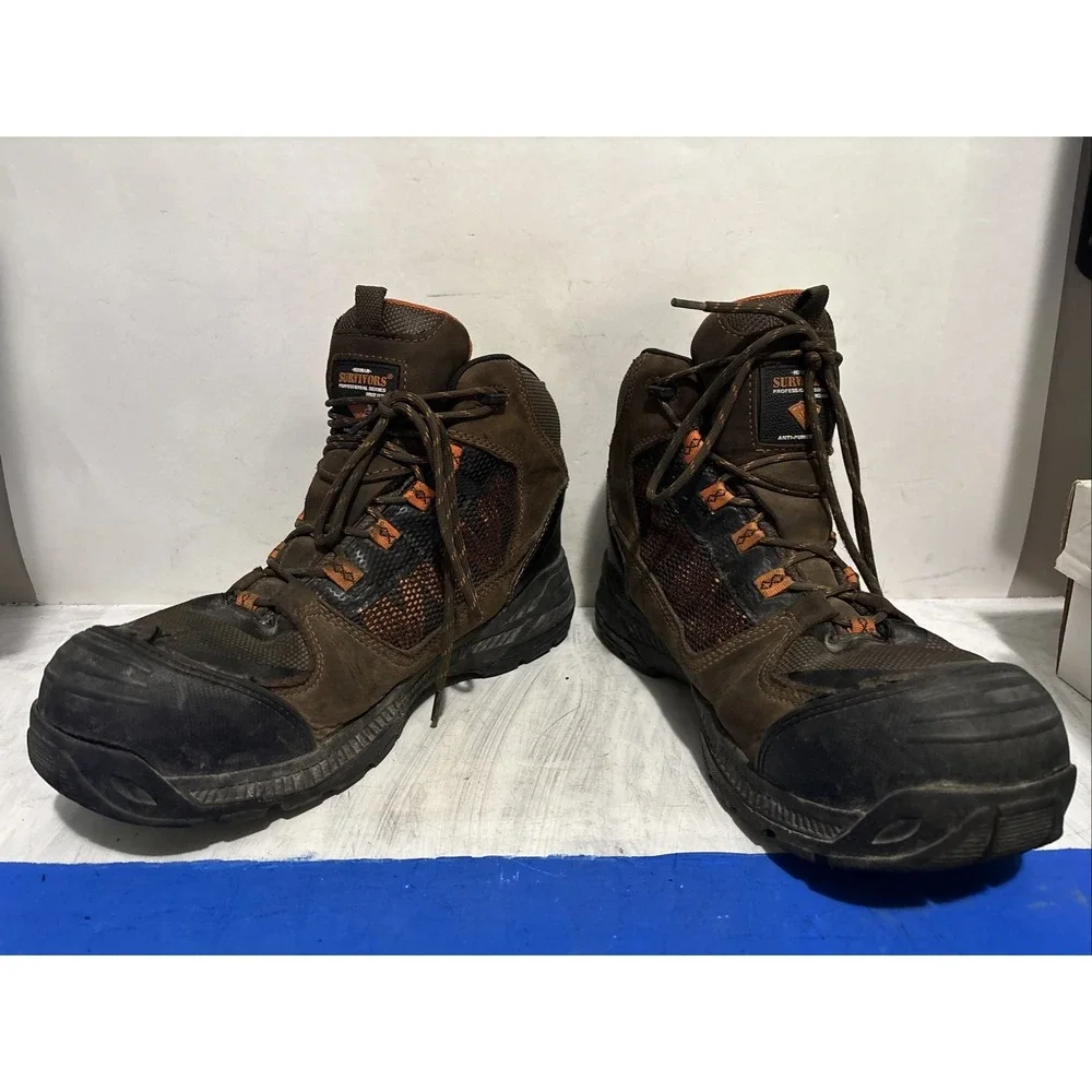 Men's Herman Steel Toe Boots Survivors Professional Series Work USA Size 13